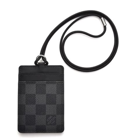 louis vuitton id holder lanyard|louis vuitton card holder grey.